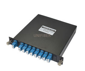 LGX 8 Channel CWDM MUX Demux Module 1470~1610nm Duplex / Single Fiber For WDM Networks