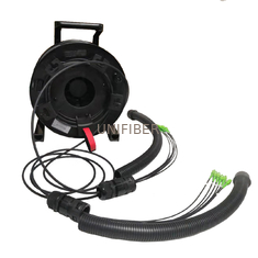 SC / LC Tactical Armored Fiber Cable Assembly With Flexible Conduit