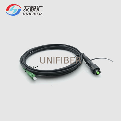 FTTH Outdoor Huawei Mini SC to SC/APC Pre Connectorized Fiber Drop Cable 5.0mm LSZH