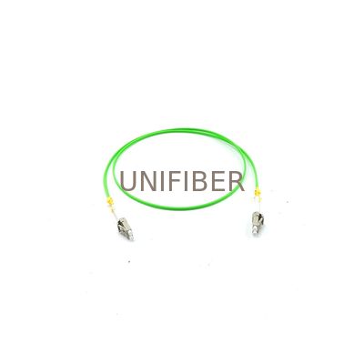 LC UPC Duplex to LC UPC Duplex Multimode (OM5) Fiber Patch Cable Lime Green 1M