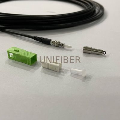 FTTH MTC/SC-SC/APC Pre-connectorized Push and Pull Drop Rush Cable Through Wall/conduit