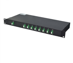 16/18 Channel Wavelength Division Multiplexer Single / Dual Fiber Rack Mounted DWDM Mux