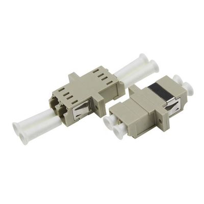 Singlemode Multimode LC LC Duplex Fiber Coupler OM3 OM4 With Flange