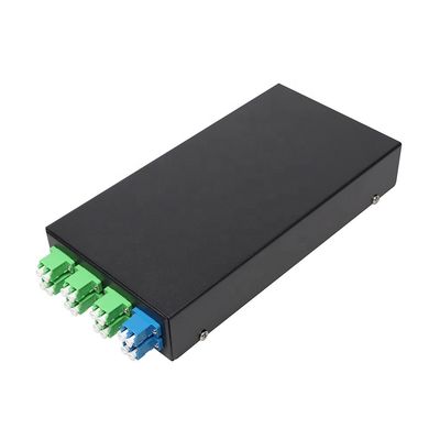 8 Ports Wall Mount FTTH Fiber Enclosure Box 0.74mm Shell With LC Pigtails