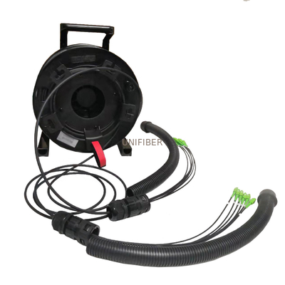 SC / LC Tactical Armored Fiber Cable Assembly With Flexible Conduit